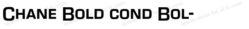 Chane Bold cond Bol字体转换